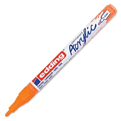 Afbeelding van Acrylmarker edding e 5300 fijn neon oranje