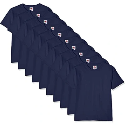 Afbeelding van Fruit of the Loom Kids 10 stuks T shirt voor jongens (10 stuks), Navy Blauw