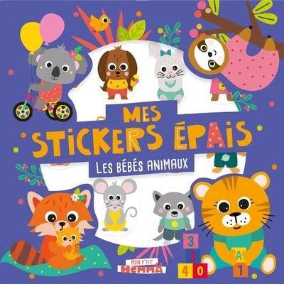 Image de Mon P&#039;tit Hemma Mes stickers épais Les bébés animaux