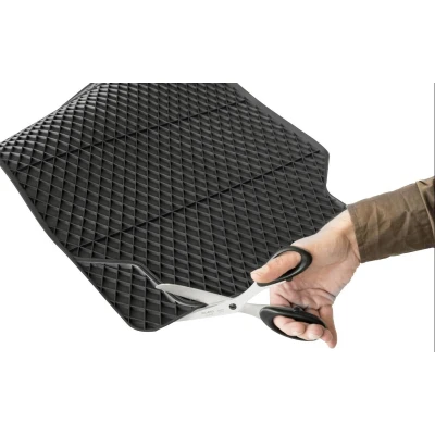 Afbeelding van WALSER Robust 28019 Vloermatset Rubber Voor 2 Zwart Universeel geschikt 66 x 44