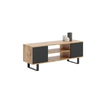 Afbeelding van KOBI Focus tv kast 135 x 40 49 cm tafel in industriële stijl lage