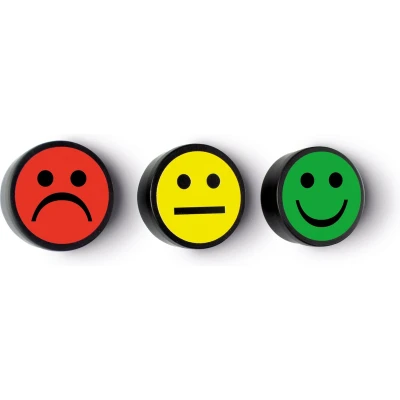 Afbeelding van Magneet smiley 35mm groen