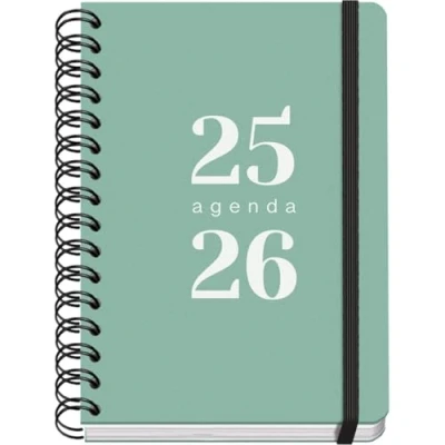 Afbeelding van Dohe Schoolagenda 2025/2026 A5 formaat (15 x 21 cm), Spaans en Engels, september tot juni, dubbele spiraalsluiting rubber, flexibele omslag, 4 stickerpagina&#039;s GRAMMAR