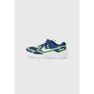 Afbeelding van Nike Performance Cosmic Unisex Hardloopschoenen voor op de weg kinderen, Maat: 19.5, Blue void/univ blue/barely volt Textiel/ synthetisch