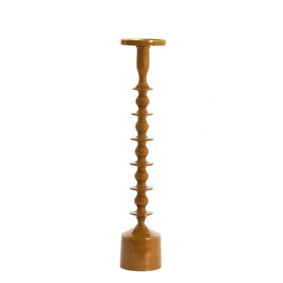 Afbeelding van Light &amp; Living Kandelaar MERAKO Ø11x54.5cm Geel
