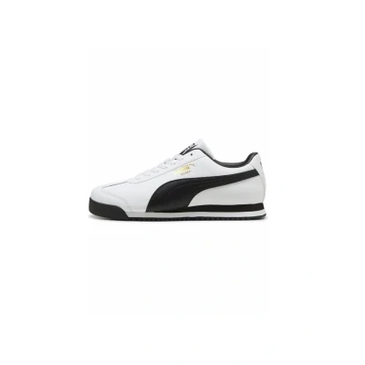 Afbeelding van Puma ROMA 24 Standard Sneakers laag White black team gold, Maat: 40, gold Leer/ synthetisch