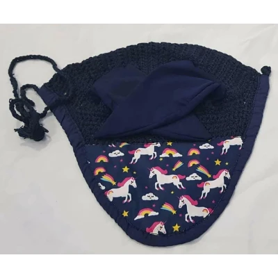 Afbeelding van HB Harry &amp; Hector Oornetje Unicorn Navy Pony
