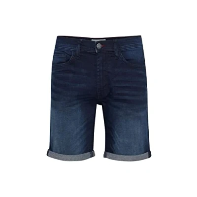 Afbeelding van Blend Jeansshort, Heren, Maat: Medium, Denim dark blue