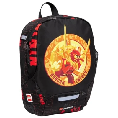 Afbeelding van LEGO® NINJAGO® Lichte kleuterschoolrugzak met reflectoren aan alle kanten, Dragon Energy