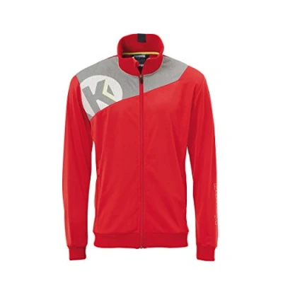 Afbeelding van Kempa Core 2.0 Poly Jacket Rood Donker Grijs Melange Maat 2XL