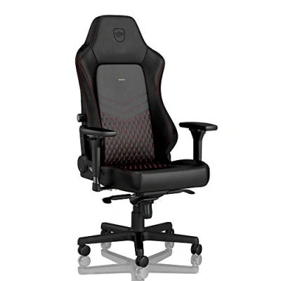 Afbeelding van Noblechairs Hero Real leather gamestoel zwart/rood