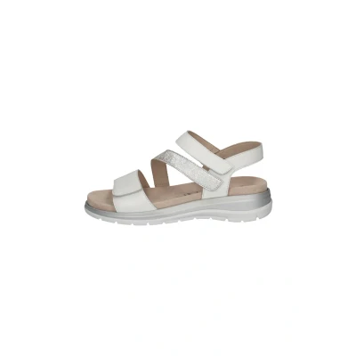 Afbeelding van Caprice Memotion Sandalen met plateauzool, Dames, Maat: 40, White silver Leer