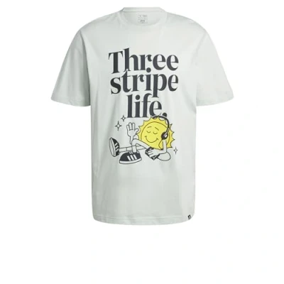 Afbeelding van adidas Sportswear Positivity Graphic Tshirt print, Heren, Maat: Large, Linen green