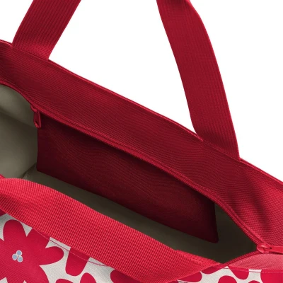 Afbeelding van Reisenthel Shopper M Handtas 15L Daisy Red Rood