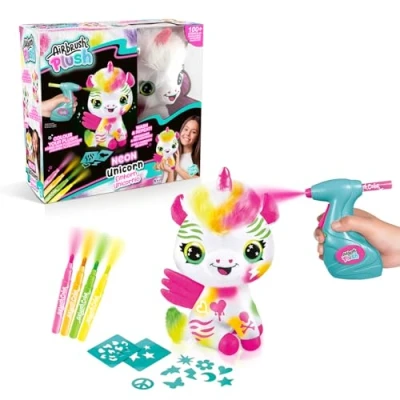 Afbeelding van Canal Toys Airbrush Knuffel Eenhoorn Neon