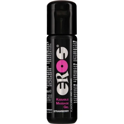 Afbeelding van Eros Kissable Massage Gel Aardbei