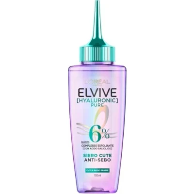 Afbeelding van L&#039;Oréal Paris Elvital Hydra Hyaluronic Pure Hydraterend serum voor glanzend en levendig haar, met salicylzuur hyaluronzuur hydraterende hydratatie verzorging, 102 ml