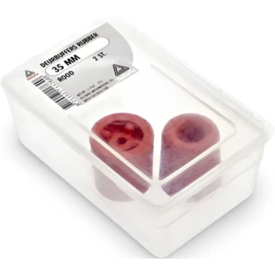 Afbeelding van Deurbuffer rubber 35mm rood 2st Deltafix