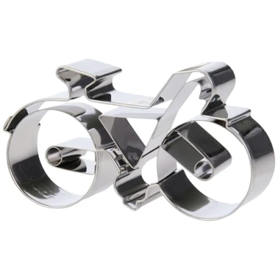 Image de Emporte pieces a patisserie en forme de velo 9 cm inox stadter