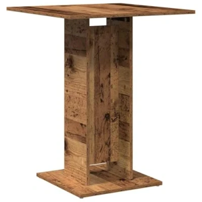Image de vidaXL Table de bistro vieux bois 60x60x75 cm d&#039;ingénierie856022