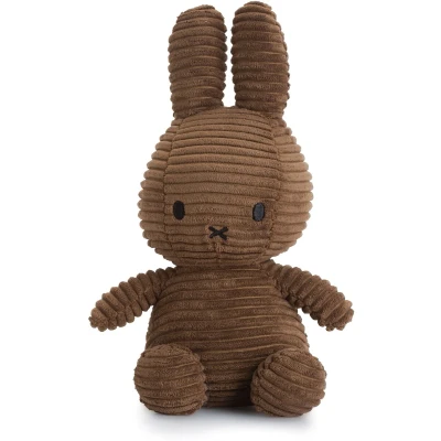 Afbeelding van Nijntje miffy corduroy knuffelkonijn 23 cm bruin