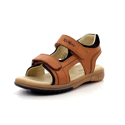 Afbeelding van Kickers Sandalen voor kinderen, Maat: 29, Camel Leer