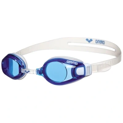 Afbeelding van arena X Fit Zwembril voor volwassenen, anti condens effect, uniseks, met brede glazen, uv bescherming, verstelbare neusbrug, siliconen afdichtingen, meerkleurig (Blue Clear Clear), Eén maat
