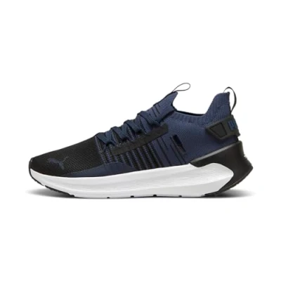 Afbeelding van PUMA Softride Symmetry Fuzion Hardloopschoenen voor op de weg, uniseks, Zwart Club Navy Wit