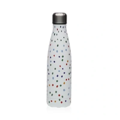 Afbeelding van Waterfles Versa Dotty Staal 7 x 27 cm