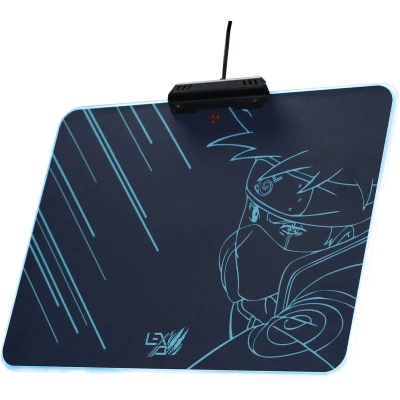 Afbeelding van Lexip Naruto Shippuden Kakashi Kamui Gaming muismat Verlicht Zwart, Turquoise