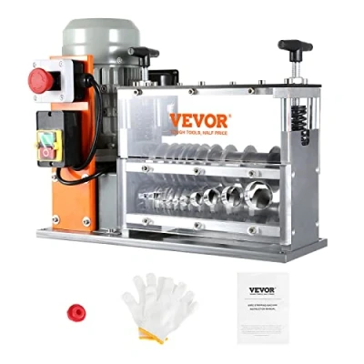 Afbeelding van VEVOR Elektrische stripmachine 1,5 32 mm 750 W 30 m per minuut snelheid striptang lemmet van 65 Mn ideaal voor het strippen koperdraad