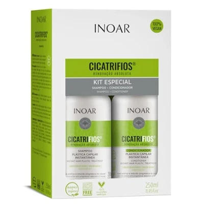 Afbeelding van INOAR Kit Duo Cicatrifios Shampoo 250 ml &amp; Conditioner Maat