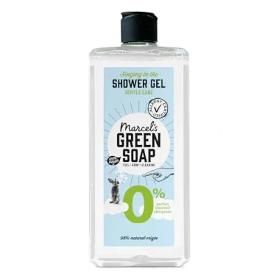 Afbeelding van Marcel&#039;s Green Soap Douchegel 0% Hypoallergeen Formule zonder microplastic Fles van gerecycled plastic 99% biologisch afbreekbaar Veganistisch
