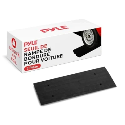 Afbeelding van Pyle Drempeloprit, Zware Rubber Oprit voor Auto &amp; Curbside, 122 cm Drempelbrug Oprit, Laadperrons, Garage, Trottoir, Rolstoeltoegang en Meer