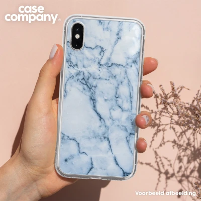 Afbeelding van Case Company® hoesje geschikt voor Xiaomi 13 Blauw marmer Soft Cover Telefoonhoesje Bescherming aan alle Kanten en Schermrand
