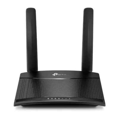 Afbeelding van TP Link TL MR110 Router 4G LTE WiFi N300Mbps, CAT4 snelheid tot 150 Mbps, Box SIM, modem, 2 x SMA voor externe antenne, ethernetpoorten, afneembare antennes, compatibel met alle providers