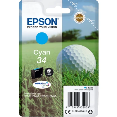 Afbeelding van Epson 34 (C13T34624010) Inktcartridge Cyaan
