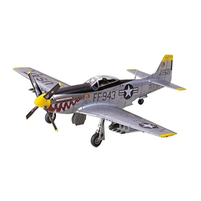 Afbeelding van TAMIYA 300060754 1:72 F 51D Mustang North American, militair vliegtuig, staande model, originele replica, kunststof, bouwset, modelbouw, ongeverfde montage