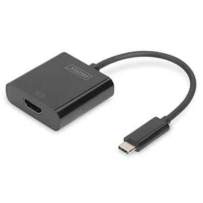 Afbeelding van Digitus TV, monitor Adapter [1x USB C stekker 1x HDMI bus] DA 70852