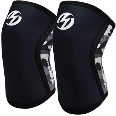 Afbeelding van Nisrok kniebeschermers (1 paar), 7 mm neopreen compressie uitstekende ondersteuning voor training, gewichtheffen, powerlifting, squats, basketbal en nog veel meer XL