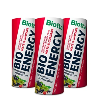 Afbeelding van A.Vogel Biotta Energy Drink, fruitig, 100% biologisch maté/guarana, Zwitserse productie, 250 ml, 3 stuks