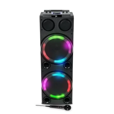 Afbeelding van Sono Party Box Muse M 1982 DJ luidspreker 600 W sfeer met led effect meerkleurig USB/Bluetooth/AUX/microfoon/gitaar ingangen