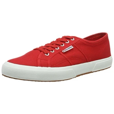 Afbeelding van Superga Cotu Classic, uniseks kindersneakers, rood/wit