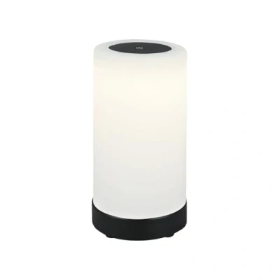 Afbeelding van BRILONER LAMA LED Tafellamp Batterij Dimbaar Glazen Draadloos Aanraakfunctie 3.300K Warm Wit Zwart 245x125 mm (HxD)