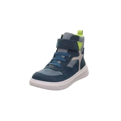 Afbeelding van Superfit Cosmo Sneakers hoog voor kinderen, Maat: 35, Blau/hellgrün Nubukleer/ textiel