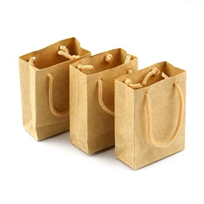 Afbeelding van MyTinyWorld Miniatuurpoppen, 3 stuks, bruin, papieren zak