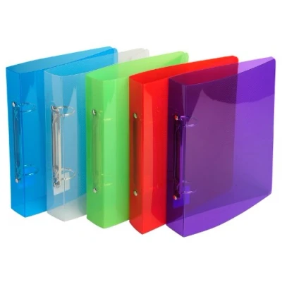 Image de Classeur Exacompta 2 annx polypro 23x20cm Translucide Dos 40mm Coloris assortis
