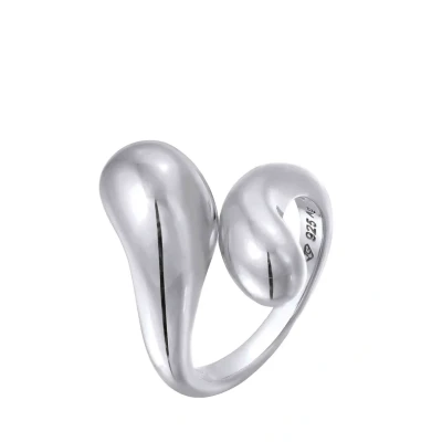 Afbeelding van Elli Wickel Tropfen Ring, Dames, Maat: 54, Silber