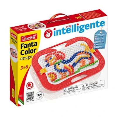 Afbeelding van Quercetti Fantacolor Design Insteek mozaïek, 300 Pins