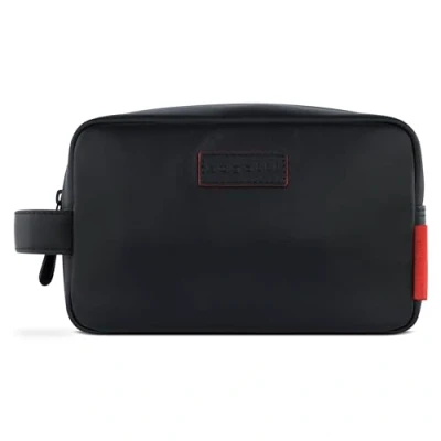Afbeelding van bugatti Leren Toilettas Clark Washbag Black Zwart